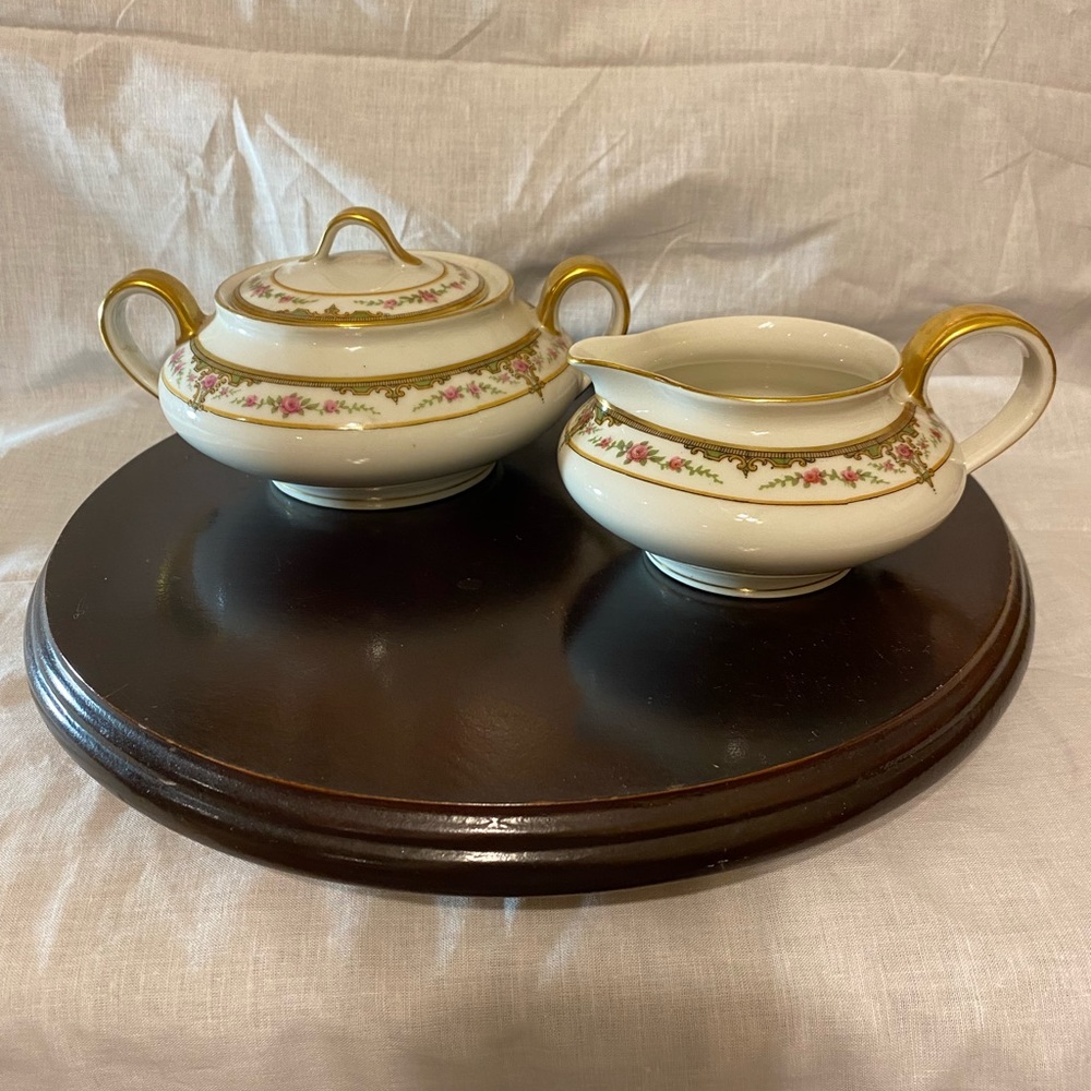 Theodore Haviland Limoges Sugar and Creamer